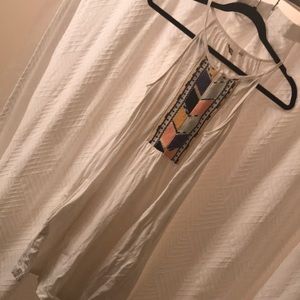 White cotton swim suit cover up!